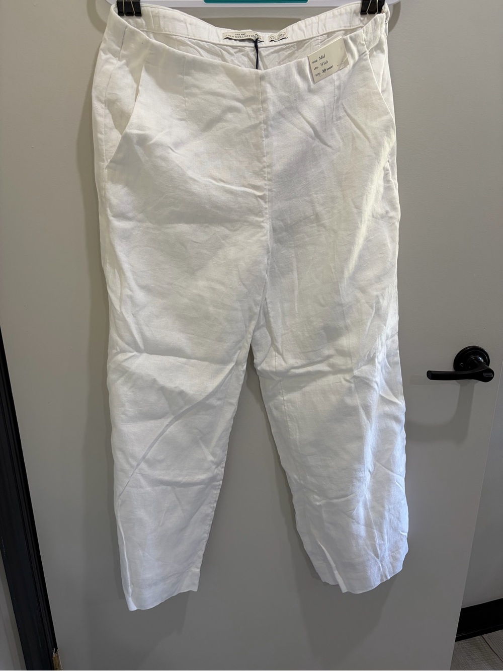 The A&F Collection Women's White Linen Trousers
